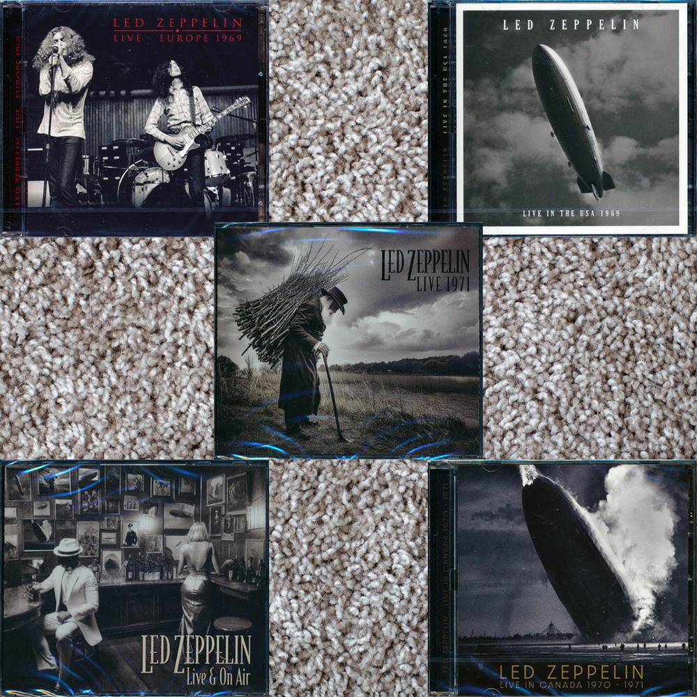 Rare Led Zeppelin 5 CD Lot Live & On Air, Europe/USA/Canada 1969–1971 Recordings